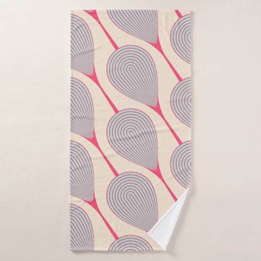 abstract seamless with stylized flower buds patter (Serviette de bain)