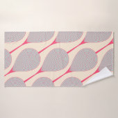 abstract seamless with stylized flower buds patter (Serviette de bain)