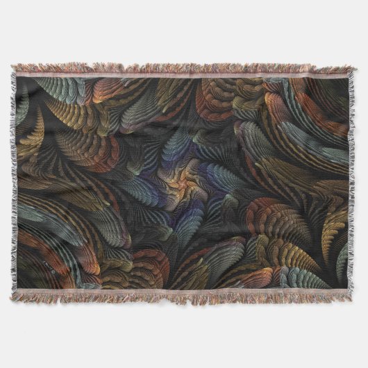 Abstract Seashells Deken (Voorkant)