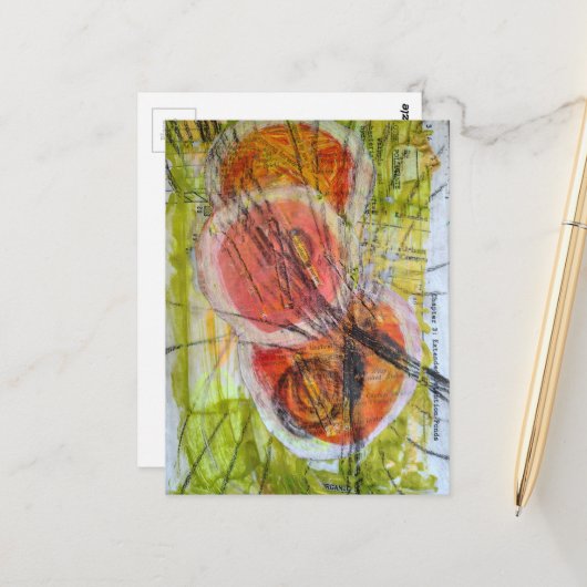 abstract severe dizziness moving foward collage  briefkaart (Voorkant / Achterkant in situ)