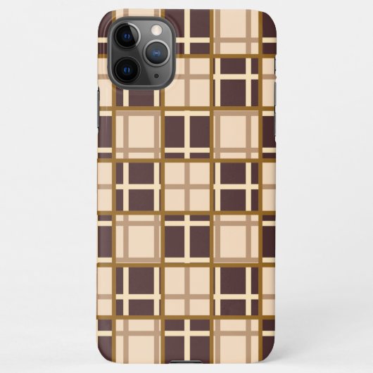 Abstract Shades of Brown iPhone 11 Pro Max Case Hoesje (Achterkant)