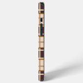 Abstract Shades of Brown iPhone 12 Pro Max Case Hoesje (Linkerkant)