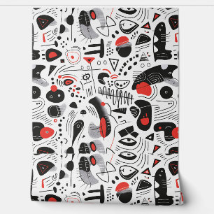 Abstract Shapescape-patroon Behang