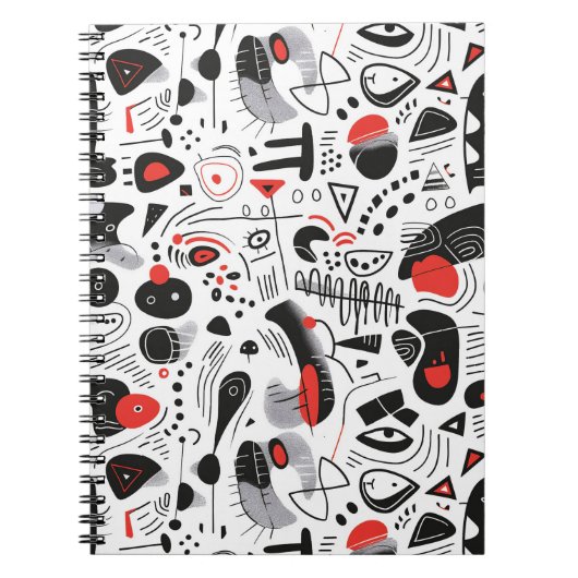 Abstract Shapescape-patroon Notitieboek (Voorkant)