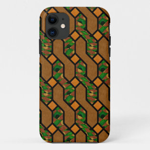 Abstract Shimmy Hout Patroon iPhone 11 Hoesje