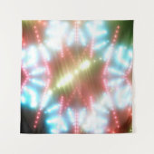 abstract shiny neon background with beams and star wandkleed (Voorkant (horizontaal))