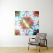 abstract shiny neon background with beams and star wandkleed (In situ)