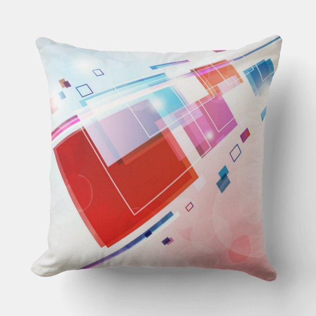 Abstract Sierkussen vierkantspleinen (Voorkant)