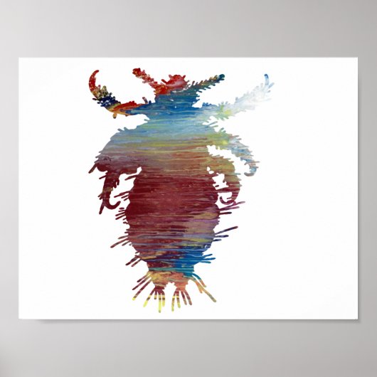 Abstract silhouet poster (Voorkant)