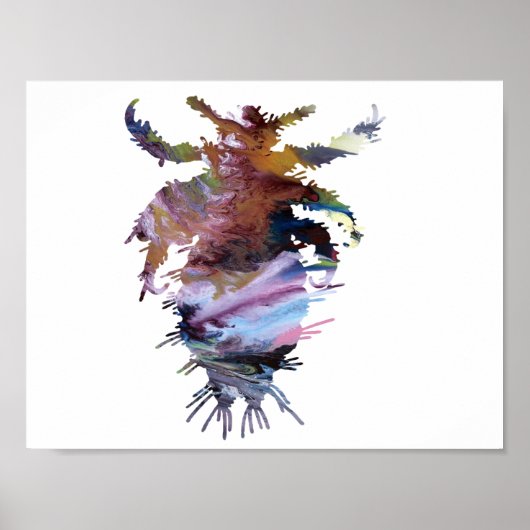 Abstract silhouet poster (Voorkant)