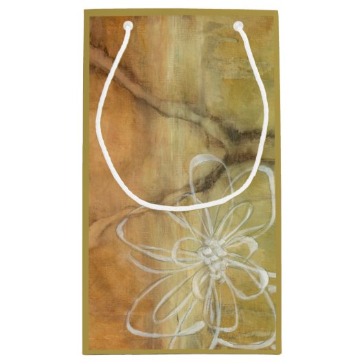 Abstract Silhouette schilderen op Tan-achtergrond Klein Cadeauzakje (Achterkant)