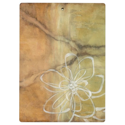 Abstract Silhouette schilderen op Tan-achtergrond Klembord (Achterkant)