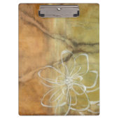 Abstract Silhouette schilderen op Tan-achtergrond Klembord (Voorkant)