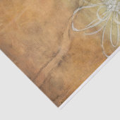 Abstract Silhouette schilderen op Tan-achtergrond Tissuepapier (Detail)