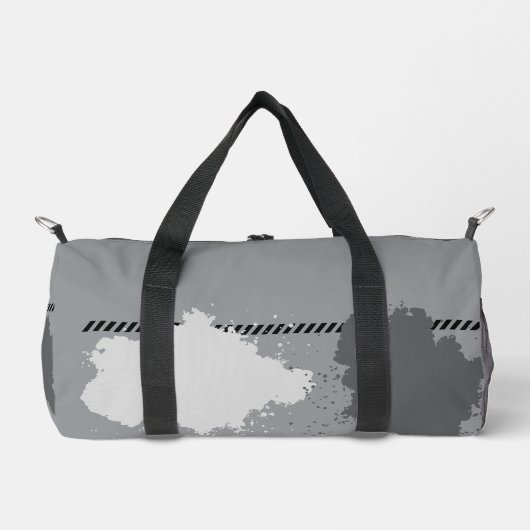 Abstract Silver en Blue Cloud Art Gym & Travel Plunjezak (Voorkant)