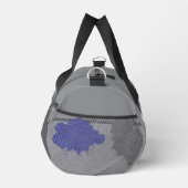 Abstract Silver en Blue Cloud Art Gym & Travel Plunjezak (Rechts)