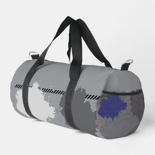 Abstract Silver en Blue Cloud Art Gym & Travel Plunjezak (Rechterhoek)
