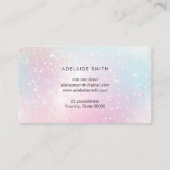 abstract simulated shimmer visitekaartje (Achterkant)