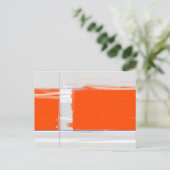 Abstract Sinaasappel Briefkaart (Staand voorkant)