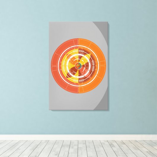 ABSTRACT SINAASAPPEL CANVAS AFDRUK (Insitu (Houten vloer))