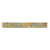 abstract sinaasappel en blauwgroen lint (Voorkant)