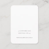 Abstract  Sinaasappel Leaf Ketting Earring Display Visitekaartje (Achterkant)