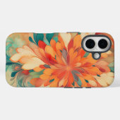 Abstract Sinaasappel, rood, geel, Blauwgroen patro Case-Mate iPhone Case (Achterkant (horizontaal))