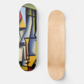 Abstract skateboard van Cubist (Voorkant)