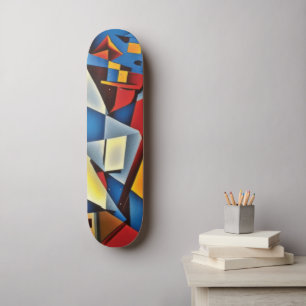 Abstract skateboard van Cubist