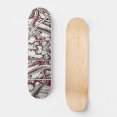 Abstract skateboarddek skateboard (Voorkant)