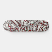 Abstract skateboarddek skateboard (Horizontaal)