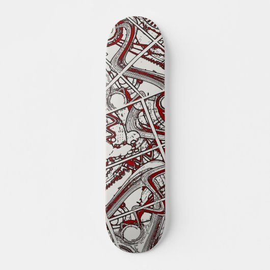 Abstract skateboarddek skateboard (Voorkant)