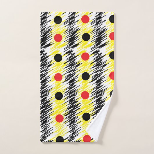 Abstract slibble poka Dot Pattern Bad Handdoek (Handdoek)