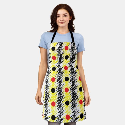 Abstract slibble poka Dot Pattern Schort (Gedragen)