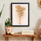 abstract smoke art | matchstick illustration poster