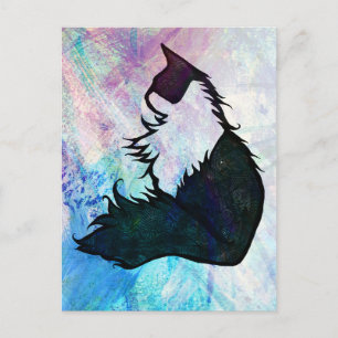 Abstract Smokingkat Briefkaart