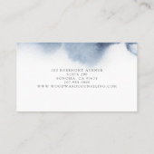 Abstract Smoky Blue Serene Visitekaartje (Achterkant)