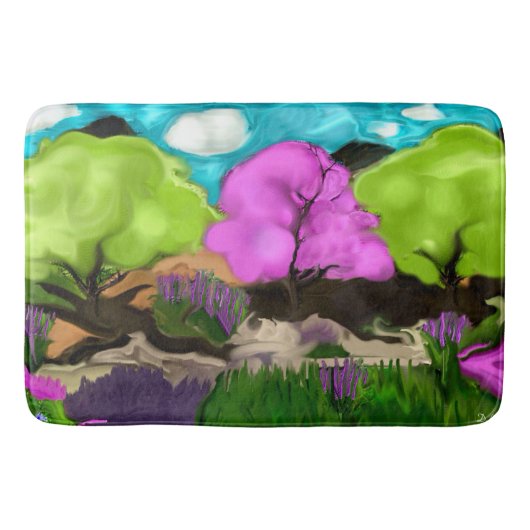 Abstract Snoep katoen Badmat (Voorkant)