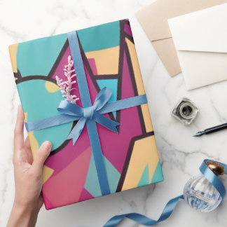 Abstract Snoep katoen Cadeaupapier