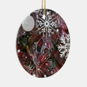 Abstract Snowflake Holiday Ornament (Rechts)