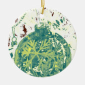 Abstract Snowflake-ontwerp Keramisch Ornament (Voorkant)