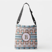 Abstract Southwest Blue and Brown Tote Bag (Devant)