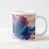 Abstract Space Nebula Art - Colorful Cosmic Extra Grote Beker (Rechts)