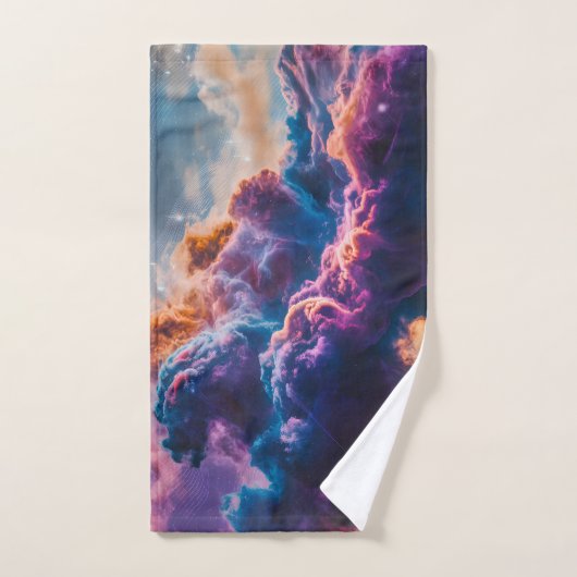 Abstract Space Nebula Art - Colorful Cosmic Handdoek (Handdoek)
