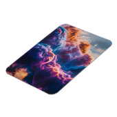 Abstract Space Nebula Art - Colorful Cosmic Magneet (Linkerzijde)