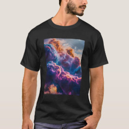 Abstract Space Nebula Art - Colorful Cosmic T-shirt