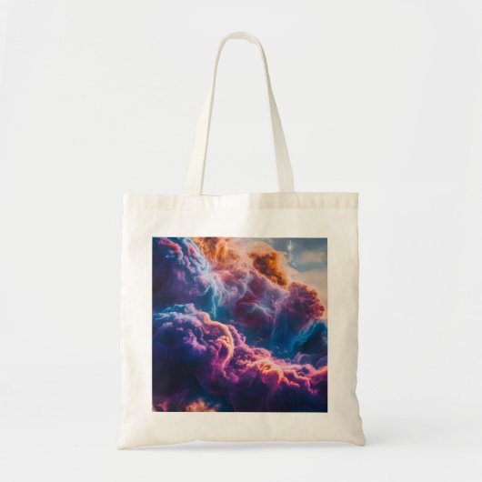 Abstract Space Nebula Art - Colorful Cosmic Tote Bag (Voorkant)