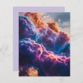 Abstract Space Nebula Art - Colorful Sheet (Voorkant / Achterkant)