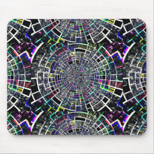 Abstract spiegelglaspatroon muismat