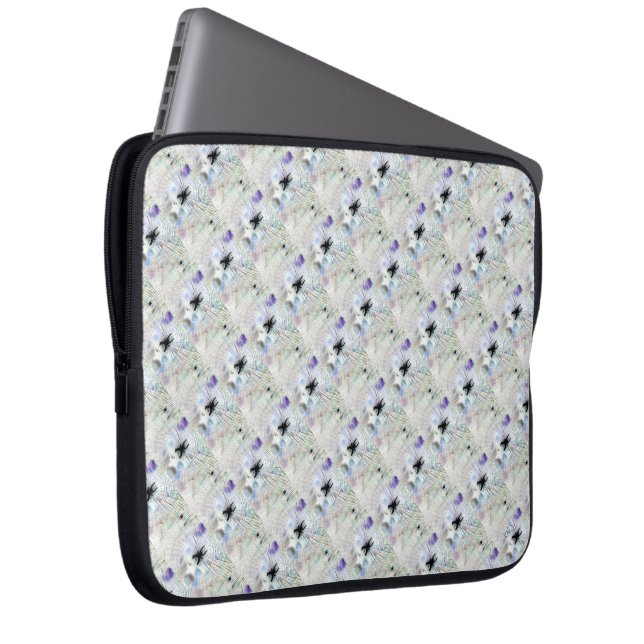 Abstract Spinnenweb Laptop Sleeve (Voorkant Rechts)